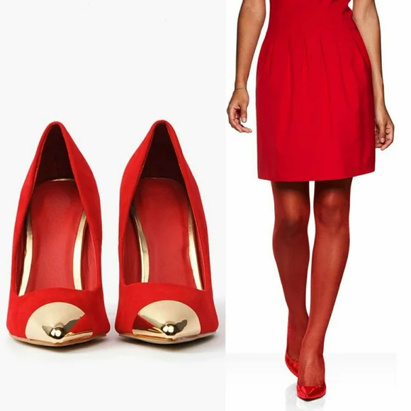 Vintage Red Linen Dress - Picture 9 of 11